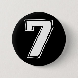 Number 7 Six Seven 6 7 Meme 67 Funny 7th Birthday  Cm Round Badge