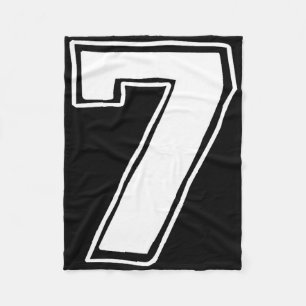 Number 7 Six Seven 6 7 Meme 67 Funny 7th Birthday Fleece Blanket