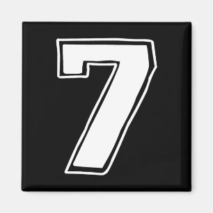 Number 7 Six Seven 6 7 Meme 67 Funny 7th Birthday  Magnet