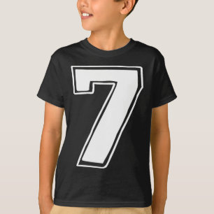 Number 7 Six Seven 6 7 Meme 67 Funny 7th Birthday T-Shirt