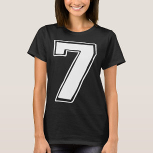 Number 7 Six Seven 6 7 Meme 67 Funny 7th Birthday  T-Shirt