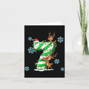 Number 7 Six Seven Gen Z Alpha Slang Ugly Christma Card