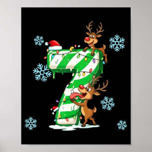 Number 7 Six Seven Gen Z Alpha Slang Ugly Christma Poster
