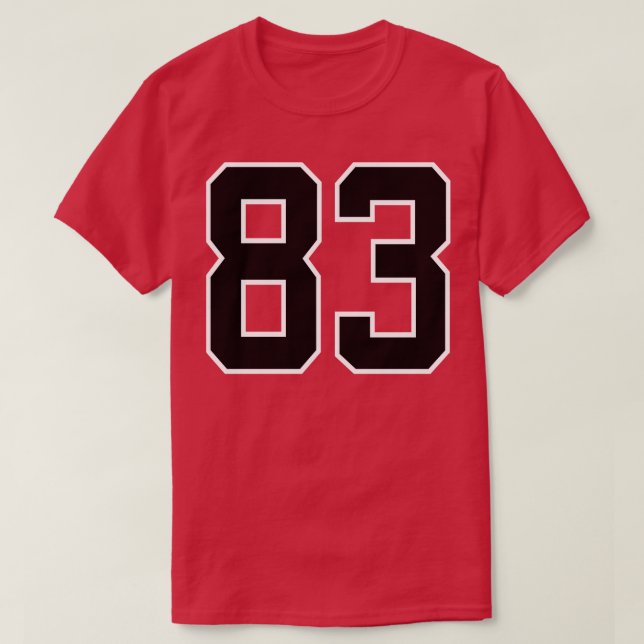 Number 81 T-Shirt (Design Front)