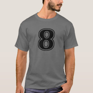 Number 8 Eight Front T-Shirt