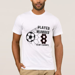 Number 8 Strikes: The Soccer Enthusiast’s Choice T-Shirt