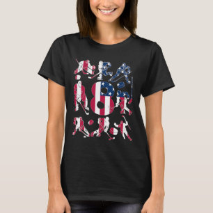 Number 8 Years Ice Hockey 8th Birthday (5) T-Shirt