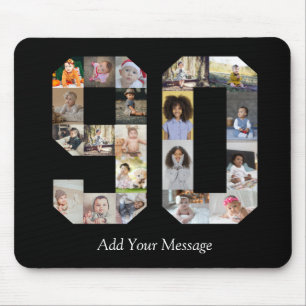 Number 90 Photo Collage Mouse Pad