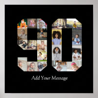 Number 90 Photo Collage