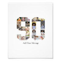 Number 90 Photo Collage