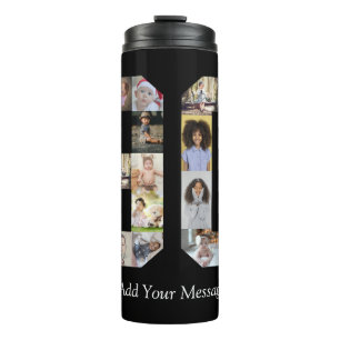 Number 90 Photo Collage Thermal Tumbler