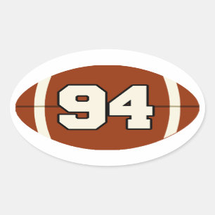 Number 94 Football Sticker
