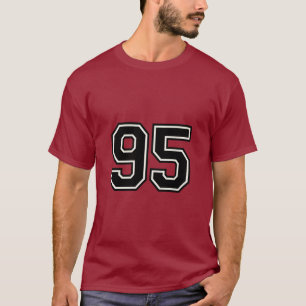Number 95 Varsity Sports Jersey   95th Birthday T-Shirt