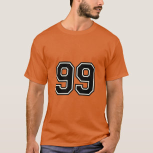Number 99 Varsity Sports Jersey   99th Birthday T-Shirt