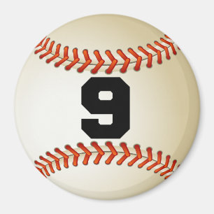 Number 9 Baseball Magnet