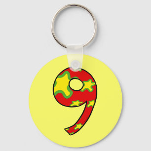 Number 9 key ring