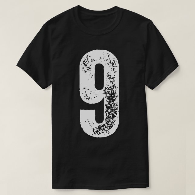 Number 9 T-Shirt (Design Front)