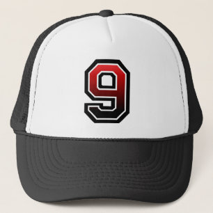 Number 9 trucker hat