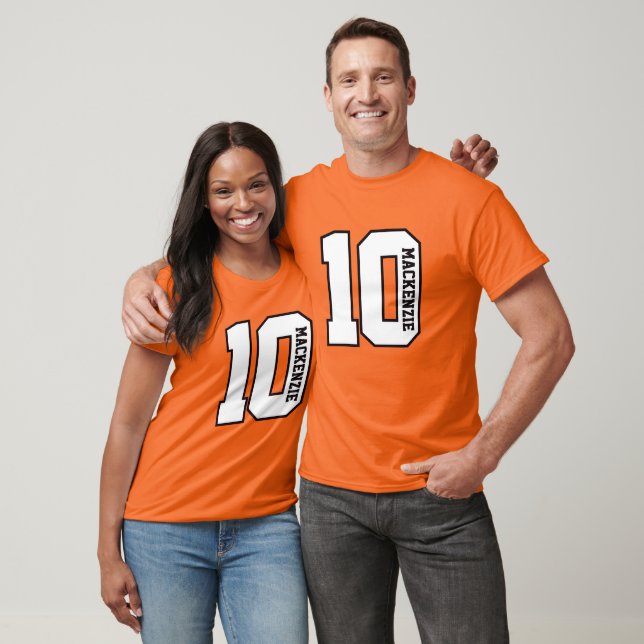 Number And Name Personalised  T-Shirt (Unisex)