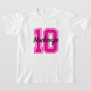 Number And Name Personalised T-Shirt