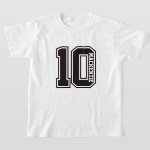 Number And Name Personalised  T-Shirt