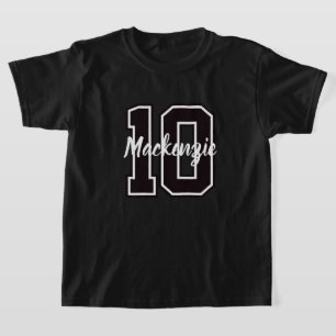 Number And Name Personalised T-Shirt