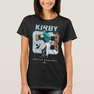 Number and Portrait George Kirby Seattle MLBPA T-Shirt