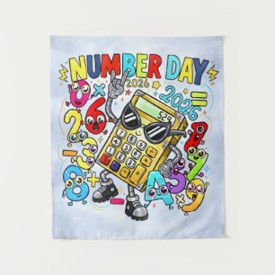 Number Day 2026 Maths Rockstar Banner for Schools Tapestry