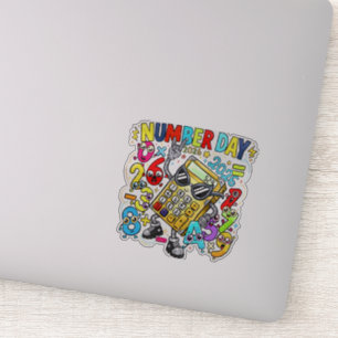 Number Day 2026 Rock Star Maths Sticker for Kids