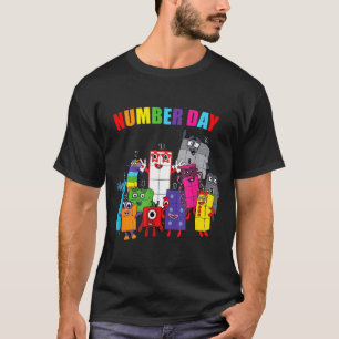 Number day colorful math numbers educational T-Shirt