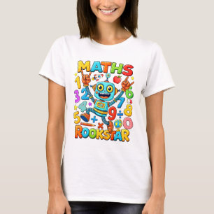 Number Day Colorful Math Numbers T Shirt