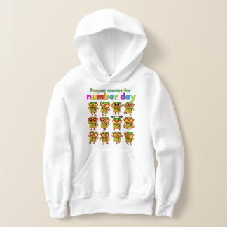 Number Day Kids Hoodie | Maths Movement Activity