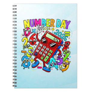 Number Day Maths Notebook   Fun Colourful Numbers