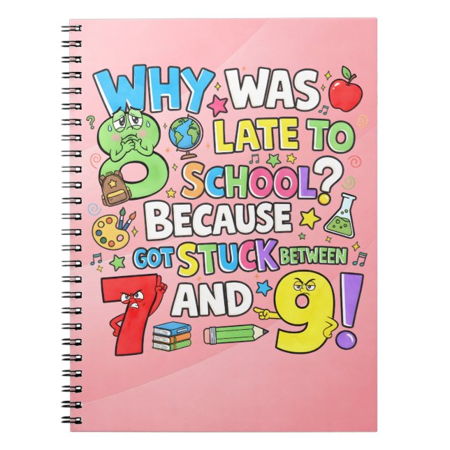 Number Day Maths Notebook | Funny Numbers Joke (Front)