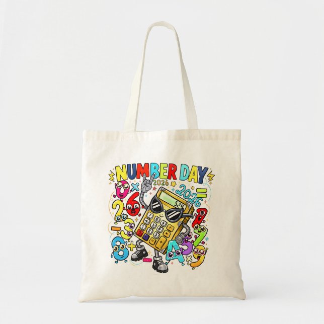 Number Day Tote Bag | Fun Maths Learning (Front)