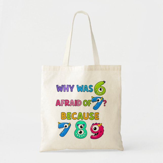 Number Day Tote Bag | Funny Maths Numbers (Front)