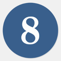 Number Eight planning supplies simple 8 navy white