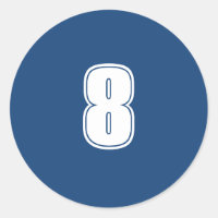 Number Eight planning supplies simple 8 navy white