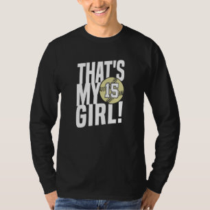 Number Fifteen That's My Girl  15 Softball Mom Dad T-Shirt