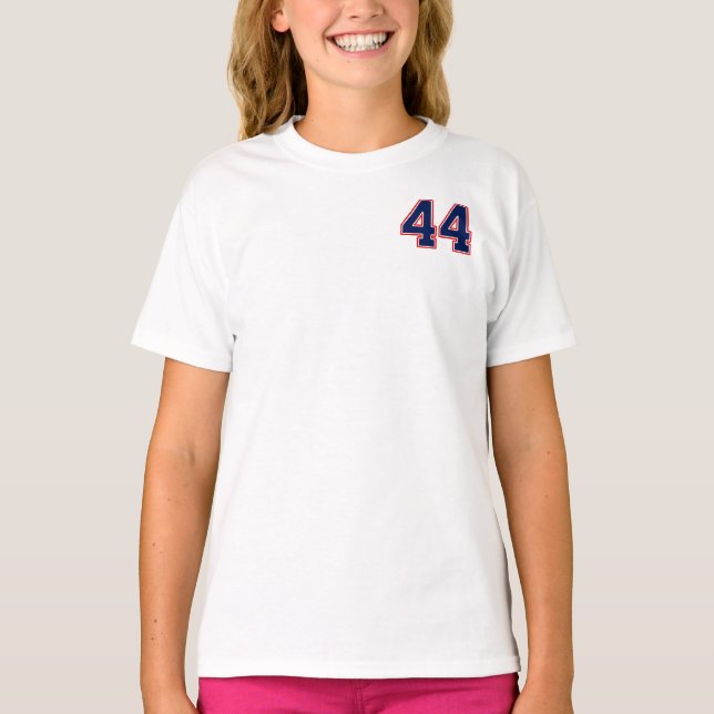 Number Forty Four 44 Sports Jersey T-Shirt (Front)