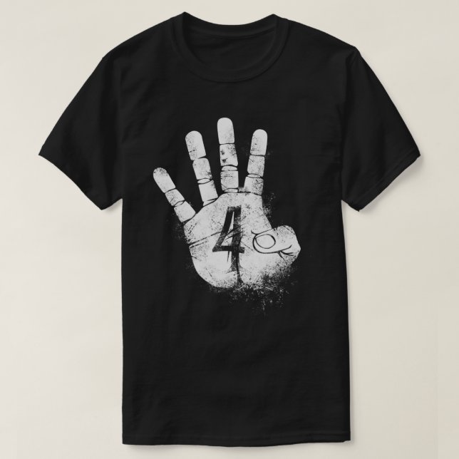 NUMBER FOUR 4 Fantastic ways to say Hello Academy  T-Shirt (Design Front)