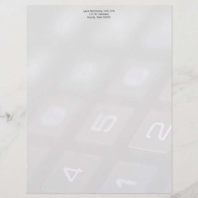 Number keys on calculator fade (Front)