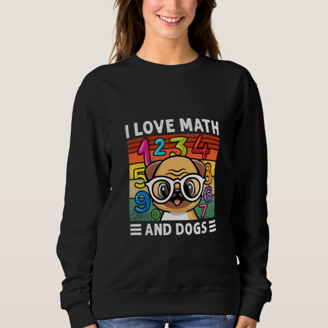 Number Learning calculator costume matc day Math O Sweatshirt (Front)
