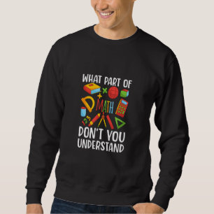 Number Learning calculator costume matc day Math O Sweatshirt