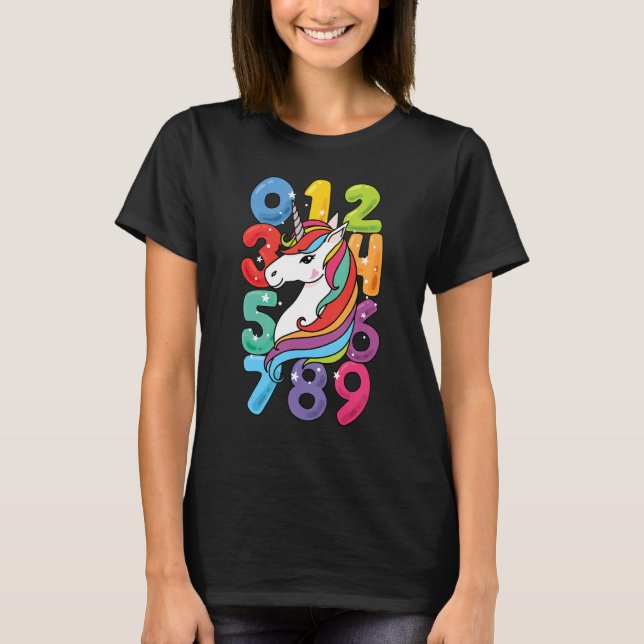 Number Learning calculator costume matc day Math O T-Shirt (Front)