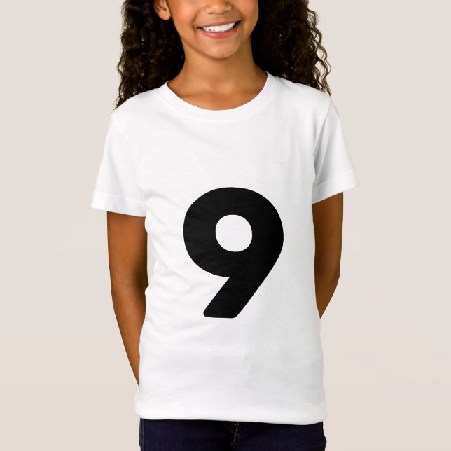 number nine 9 T-Shirt (Front)