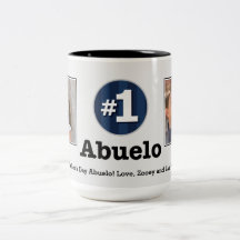 Number One Abuelo 2 Custom Photo Mug