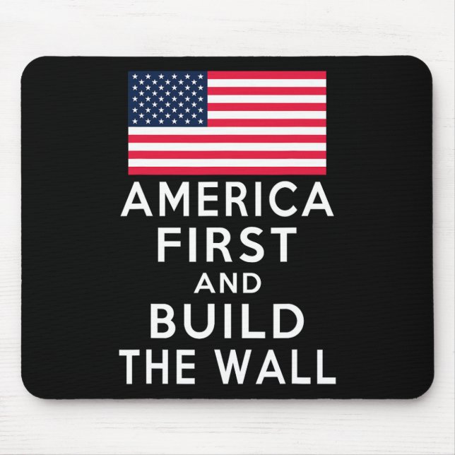 Number One Again And Build A Wall  Mouse Pad (Front)