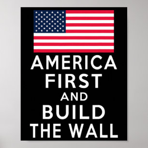 Number One Again And Build A Wall Poster