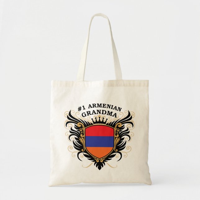 Number One Armenian Grandma Tote Bag (Front)